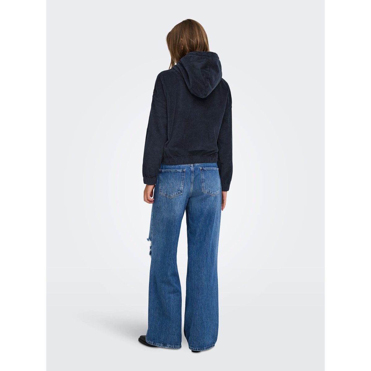 Blouson court en velours night sky 1, ONLY