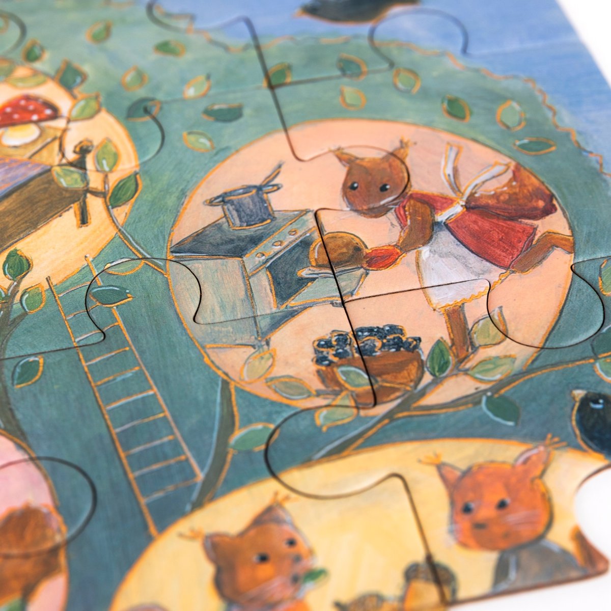 Puzzle L'arbre aux écureuils beige, EGMONT TOYS