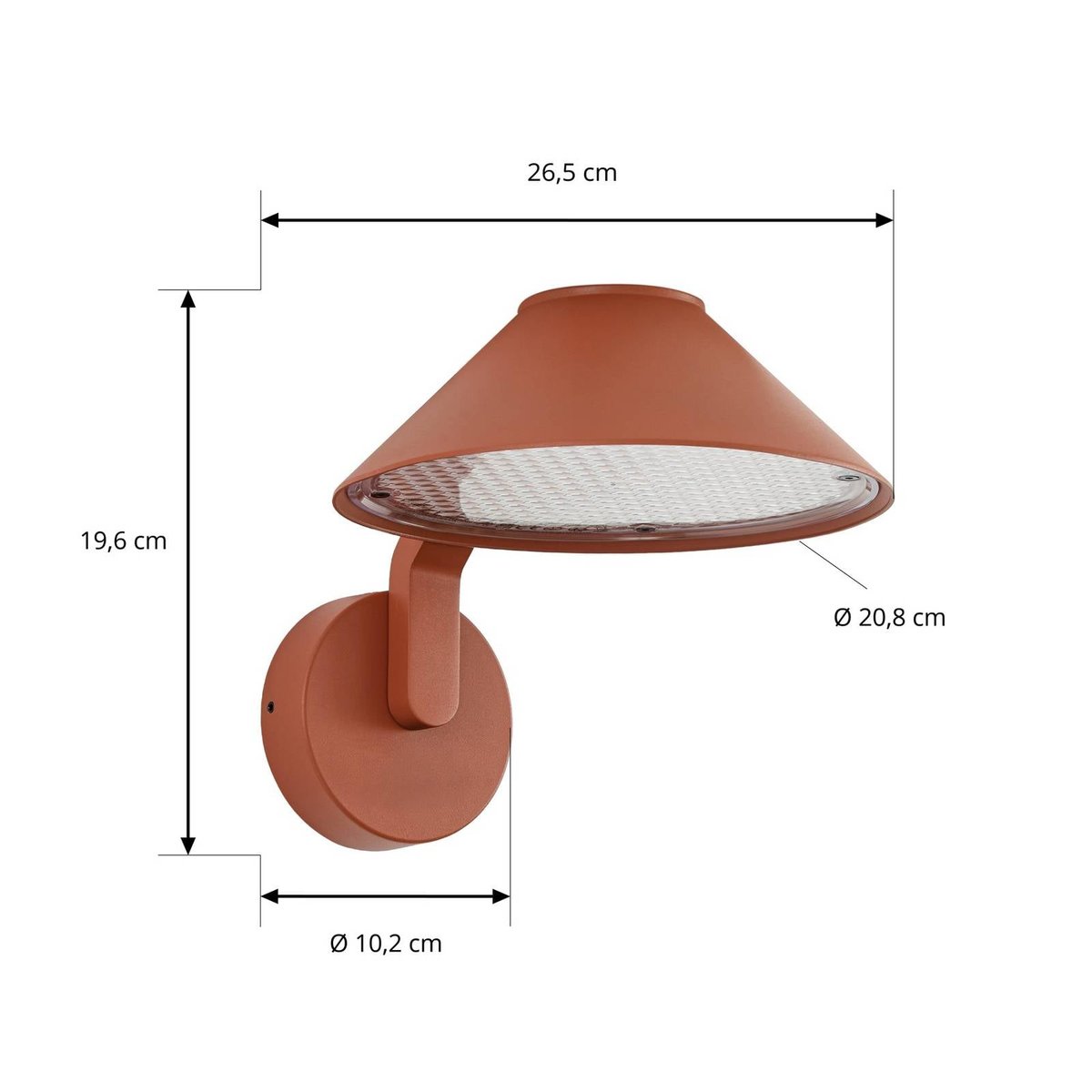 Applique extérieure en aluminium moderneLED couleurs de terre, LINDBY