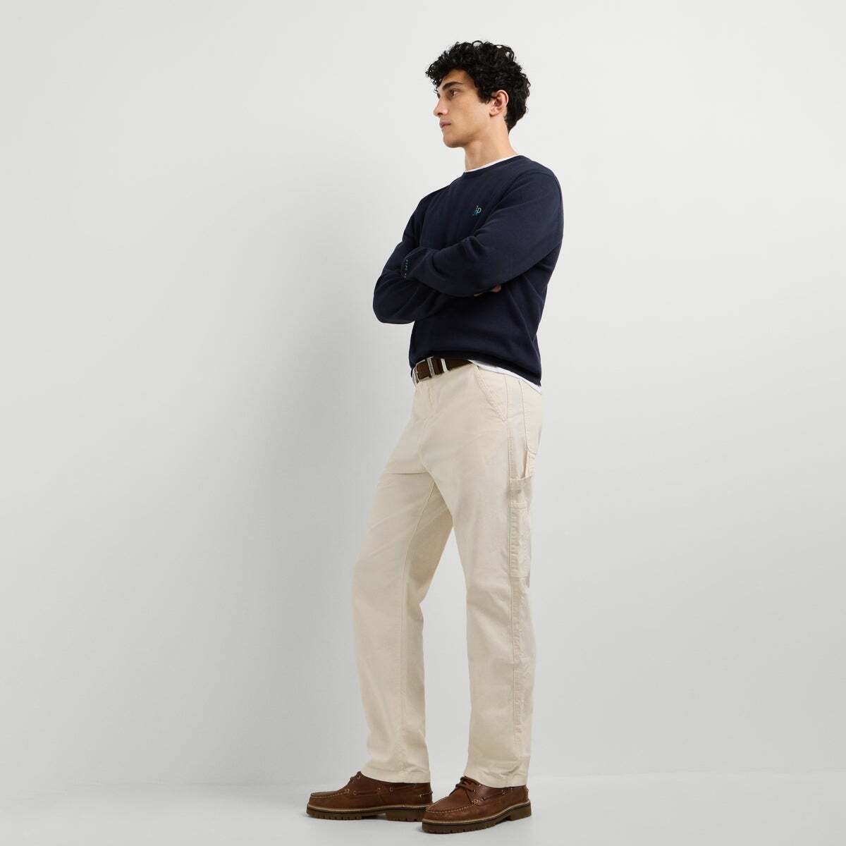 Pantalon Carpenter Coupe Décontractée blanc ivoire, PEPE JEANS