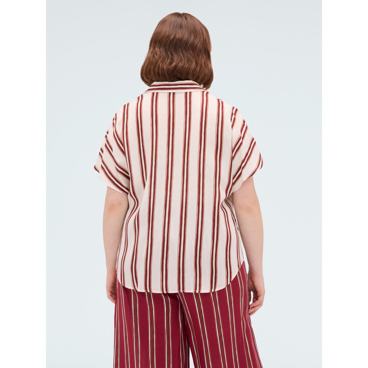 Chemise rayée beige, FIORELLA RUBINO