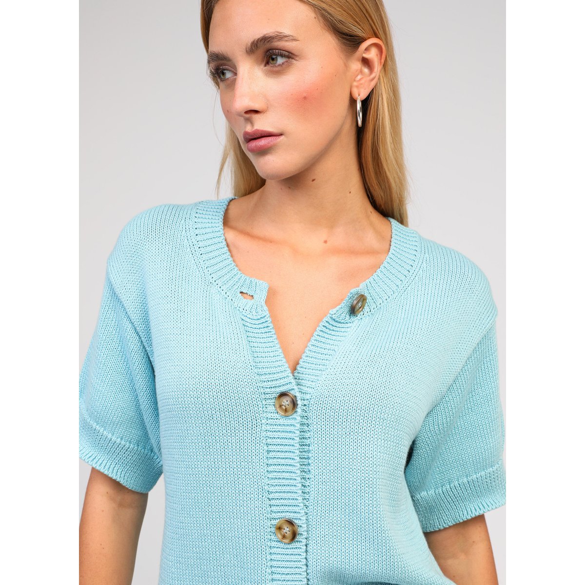 Pull LEVIORA turquoise, AN'GE