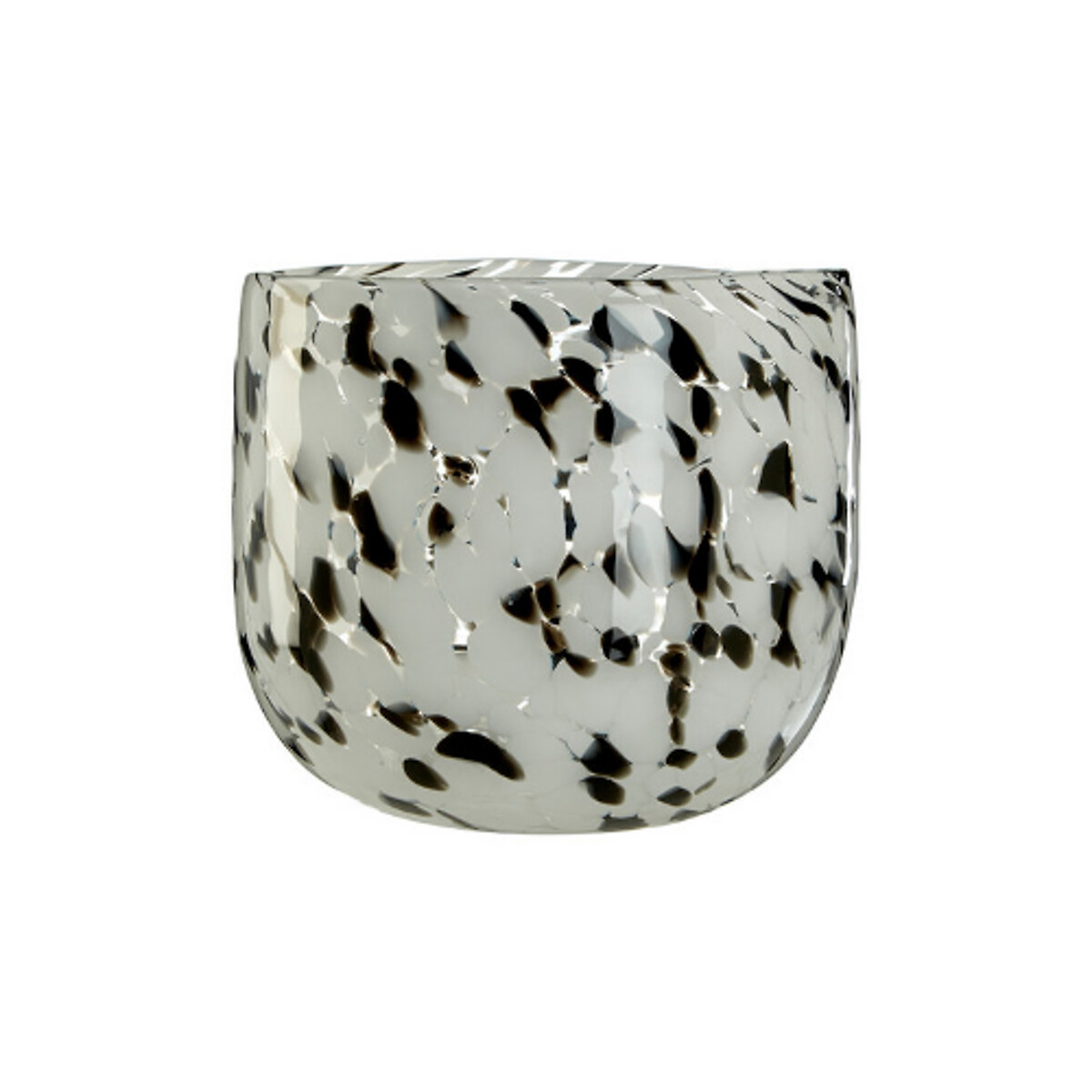 Glass Planter in Speckled Grey grey, FIFTY FIVE SOUTH