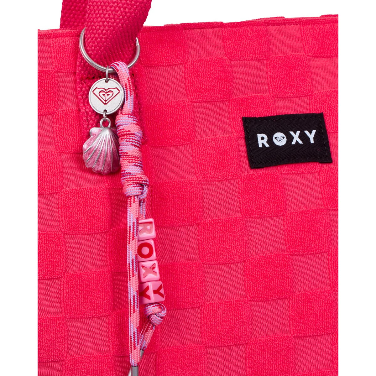 Tote bag SILVER. rouge hibiscus, ROXY