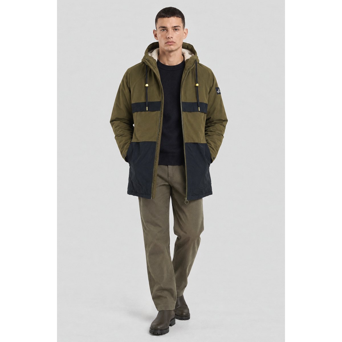 Parka imperméable HUZAK kaki/nay, BERMUDES