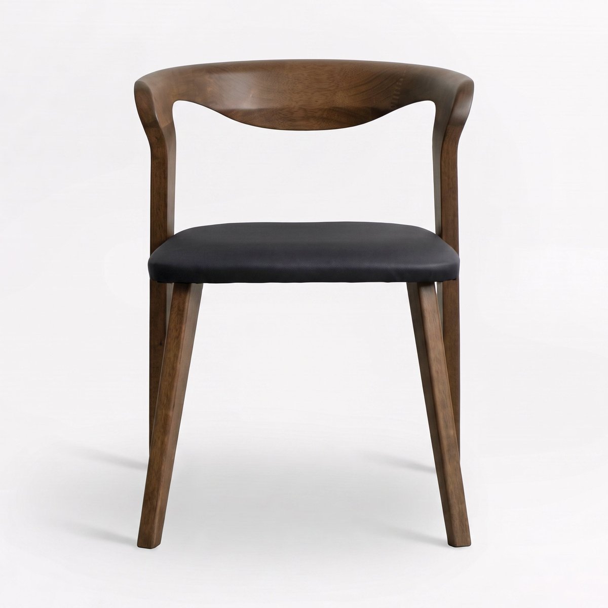 Chaise en cuir synthétique - VEGA marron, MAISON PAVANE