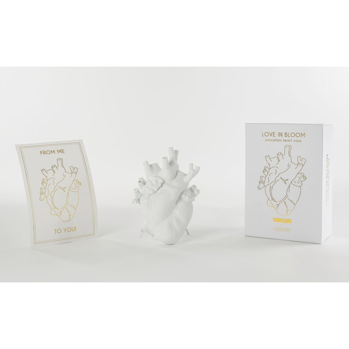 Vase LOVE IN BLOOM blanc, SELETTI