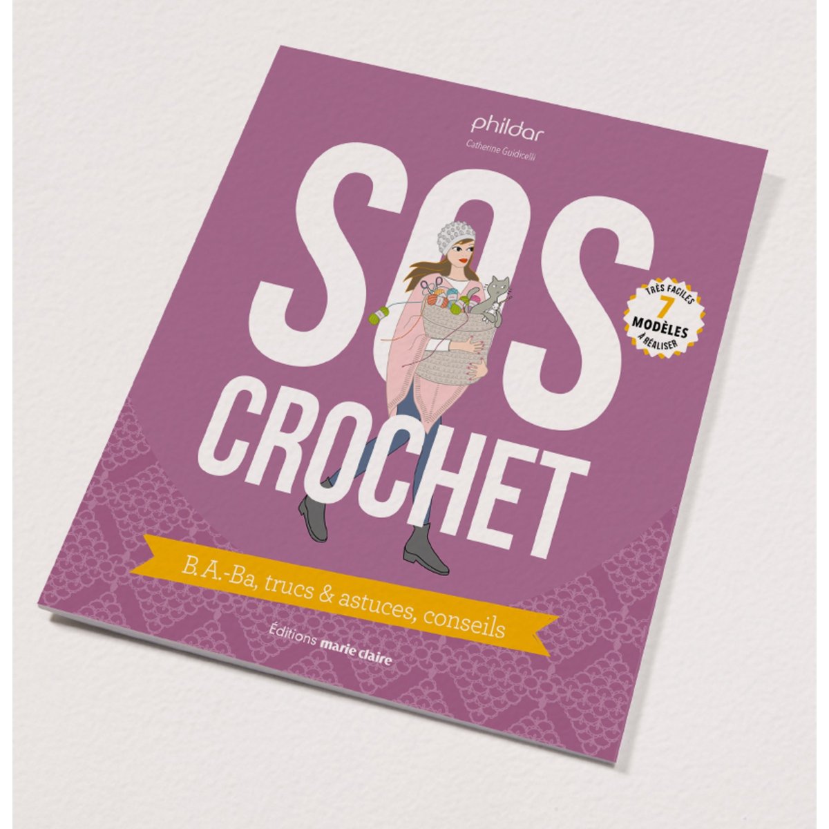 Livre  N°861 : Sos Crochet sans coloris, PHILDAR