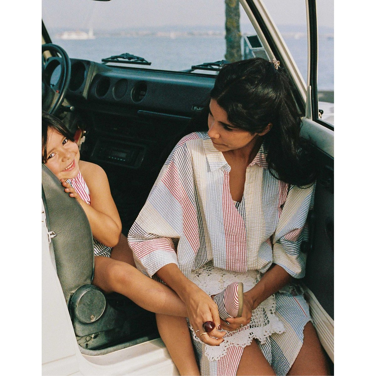 Robe en coton à rayures You&Me rouge, ZIPPY