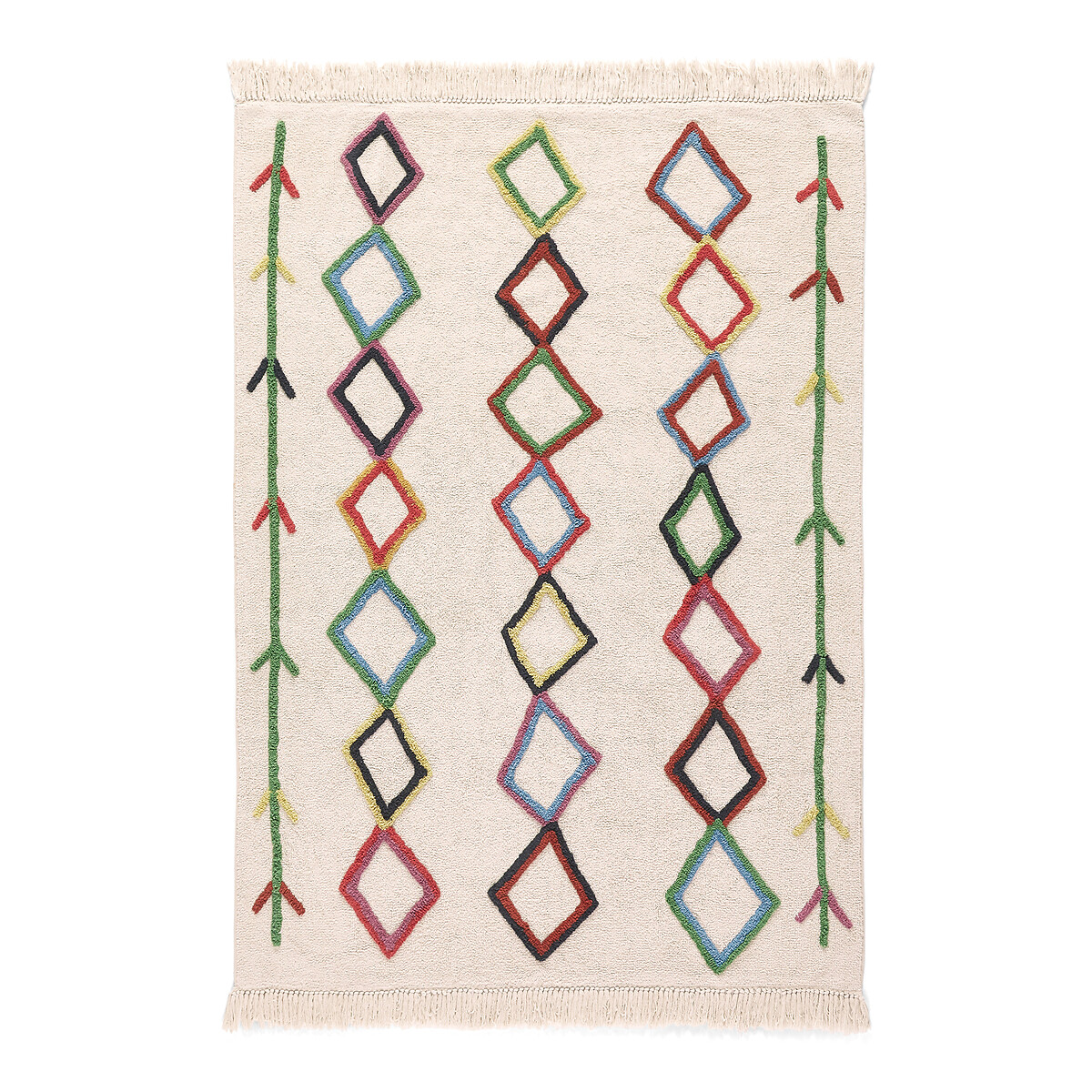 Tapis enfant coton bio style berbère, Dybala multicolore, AM.PM
