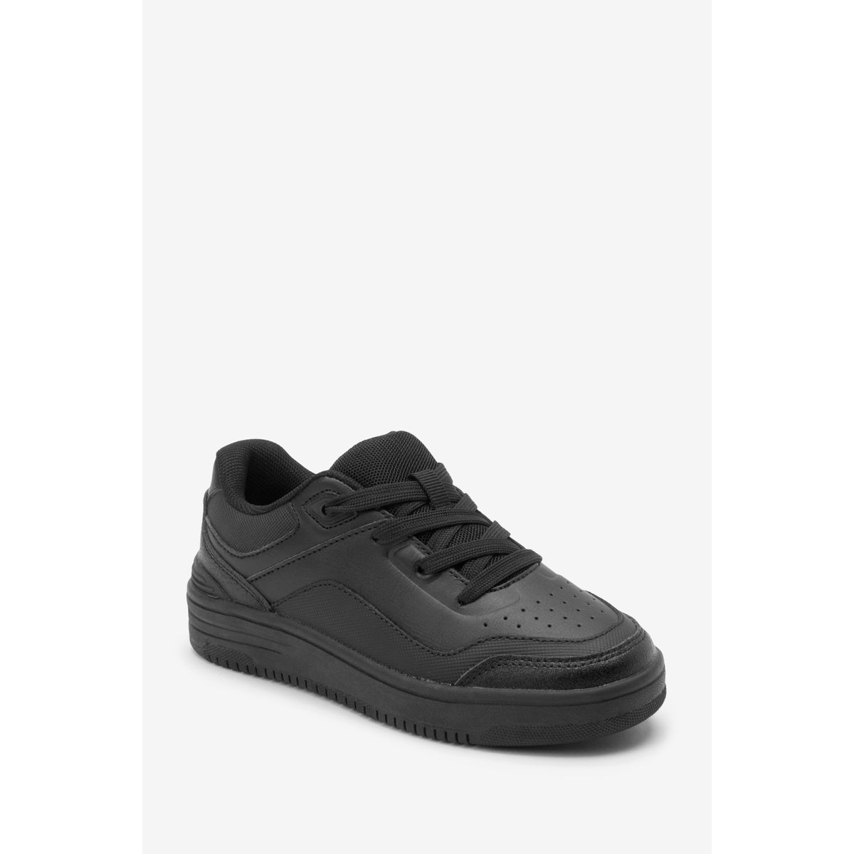 Chaussures À Lacets En Cuir noir, NEXT
