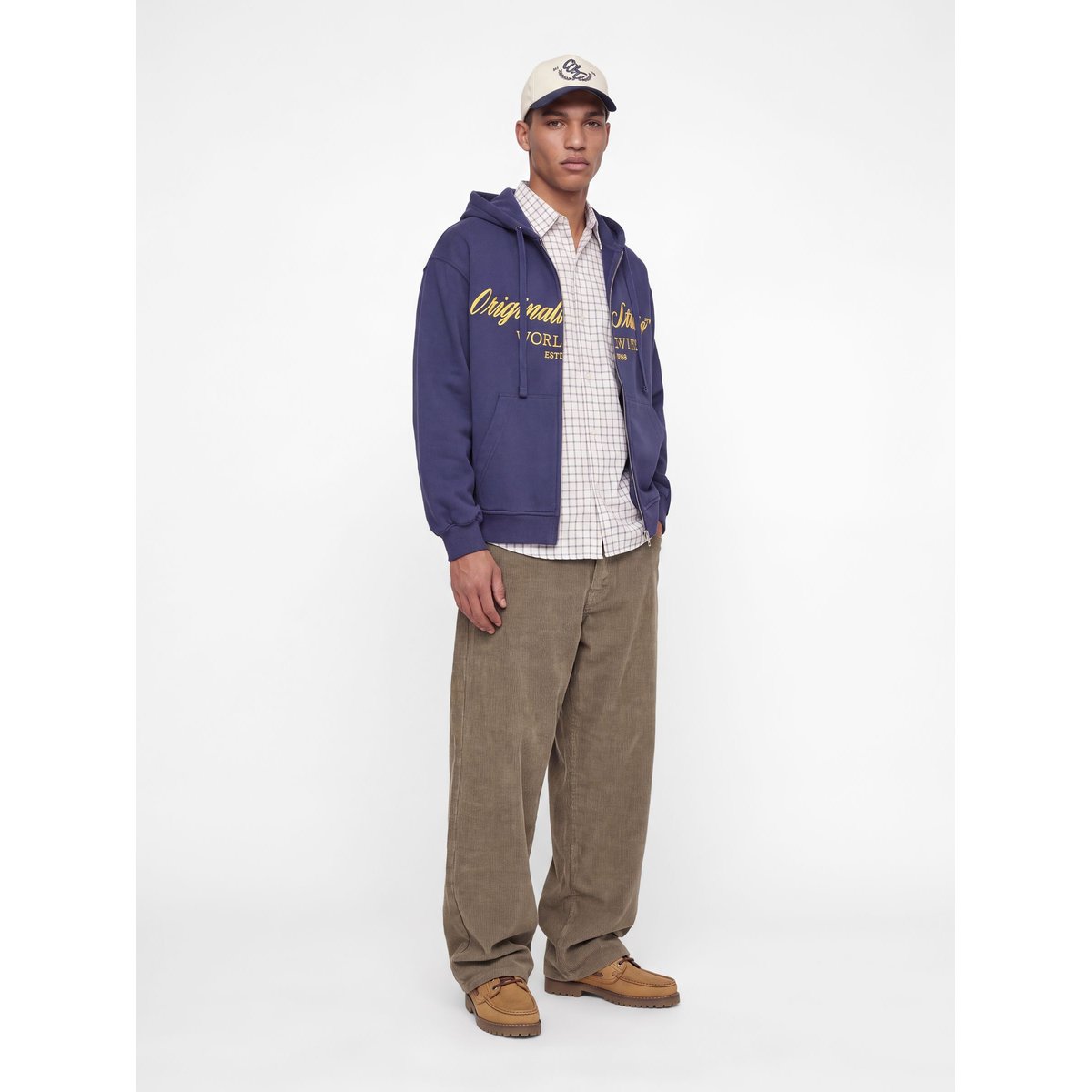 Pantalon chino en velours beige, JACK & JONES