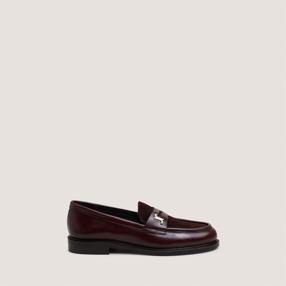 Duedi leather loafers chocolate, JONAK