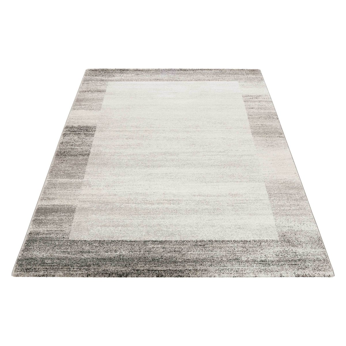 Tapis chiné avec bordures , DÉJÀ-VU gris, WECON HOME