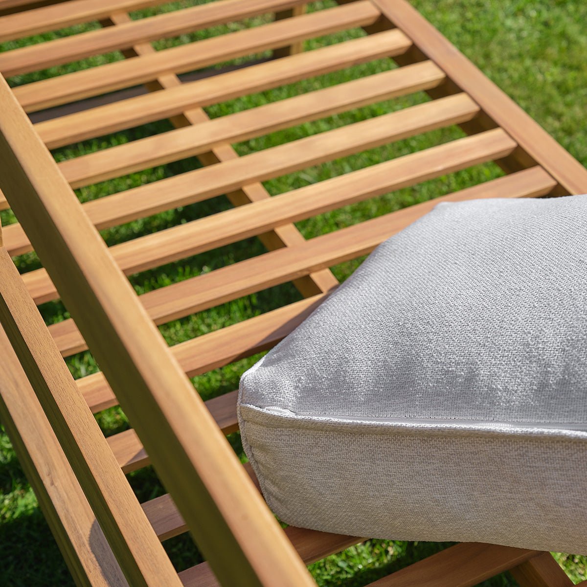 Salon de jardin en acacia massif MILOS heather_light_grey, BERAH GETAH