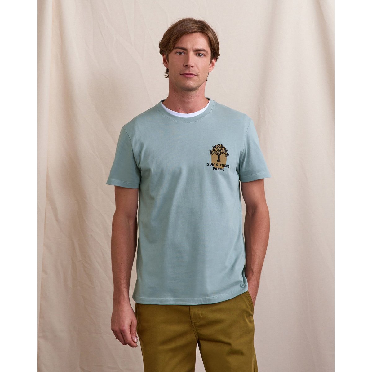 T-shirt ARCY bleu grisé, FAGUO
