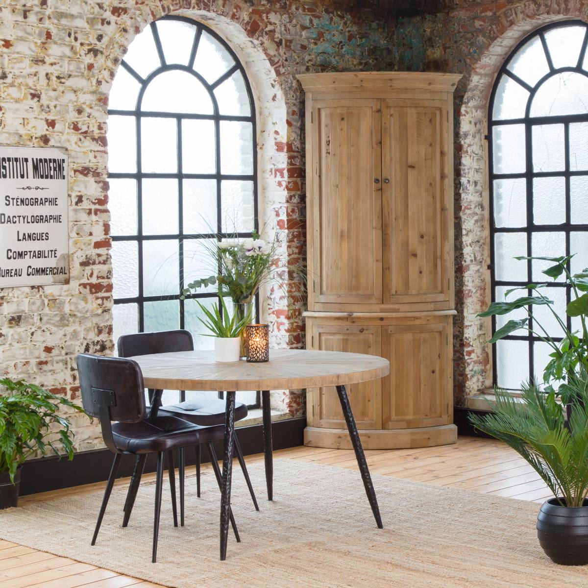 Buffet en bois recyclé GARANCE bois clair, MADE IN MEUBLES 