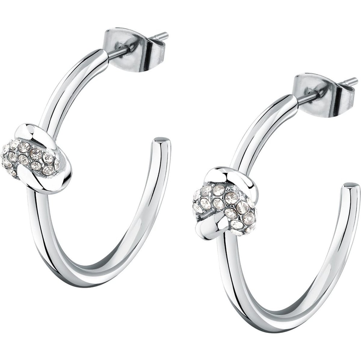 Boucles d'oreilles en Cristal/crystal/steel et Cristal acier inoxydable, MORELLATO