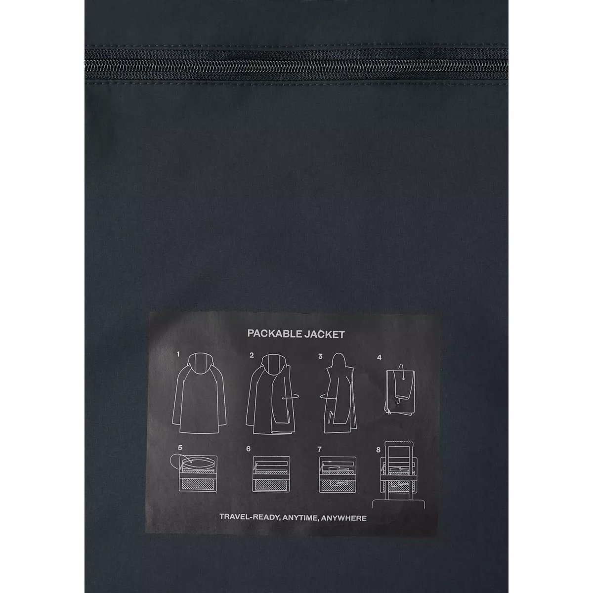 Parka compactable avec garnissage Thermore® déperlant bleu nuit, MANGO MAN