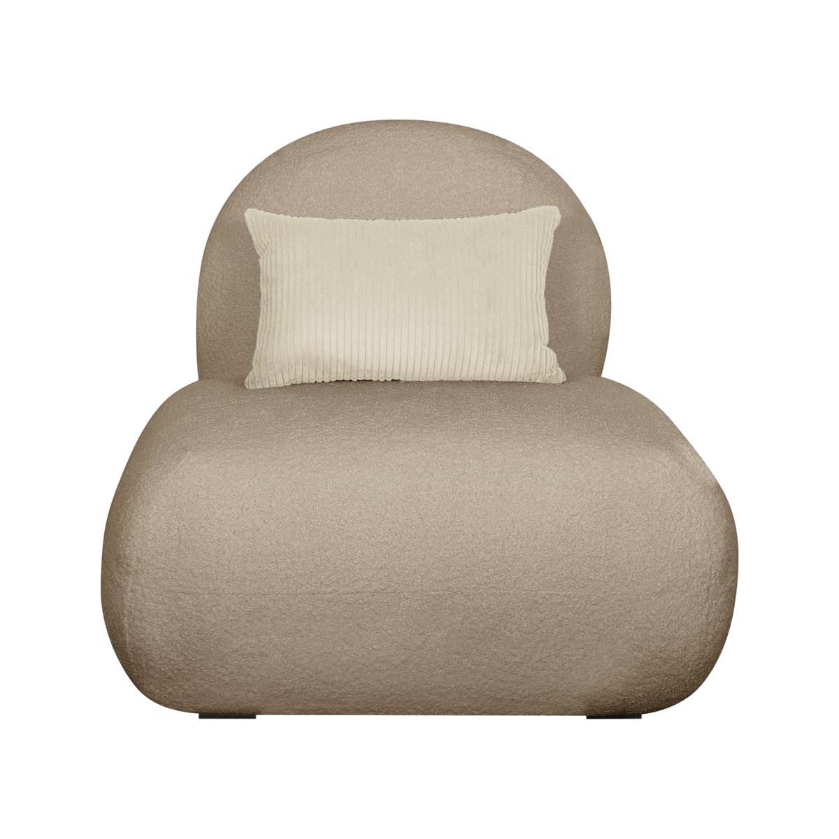Fauteuil bouclette - OMEGA beige, CAMIF