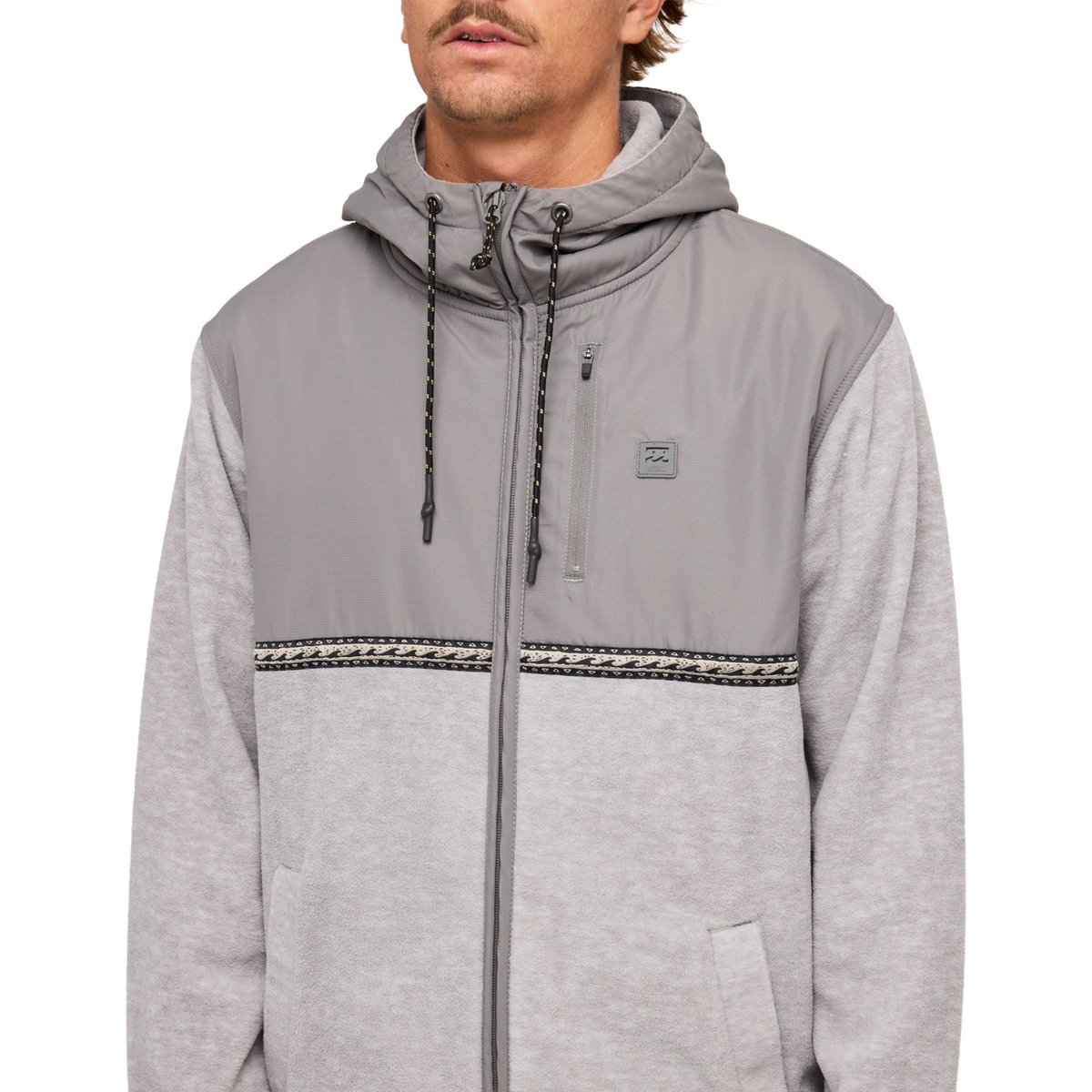 Polaire zippée BOUNDARY LITE ZIP gris grey heather, BILLABONG