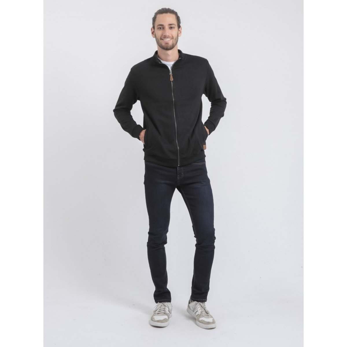Gilet Zippé Col Montant Wits noir, RITCHIE