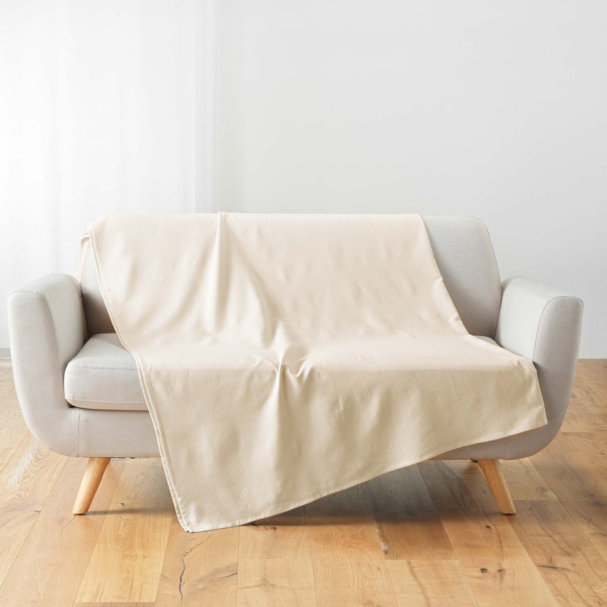 Plaid LUCILE naturel, DOUCEUR D'INTÉRIEUR