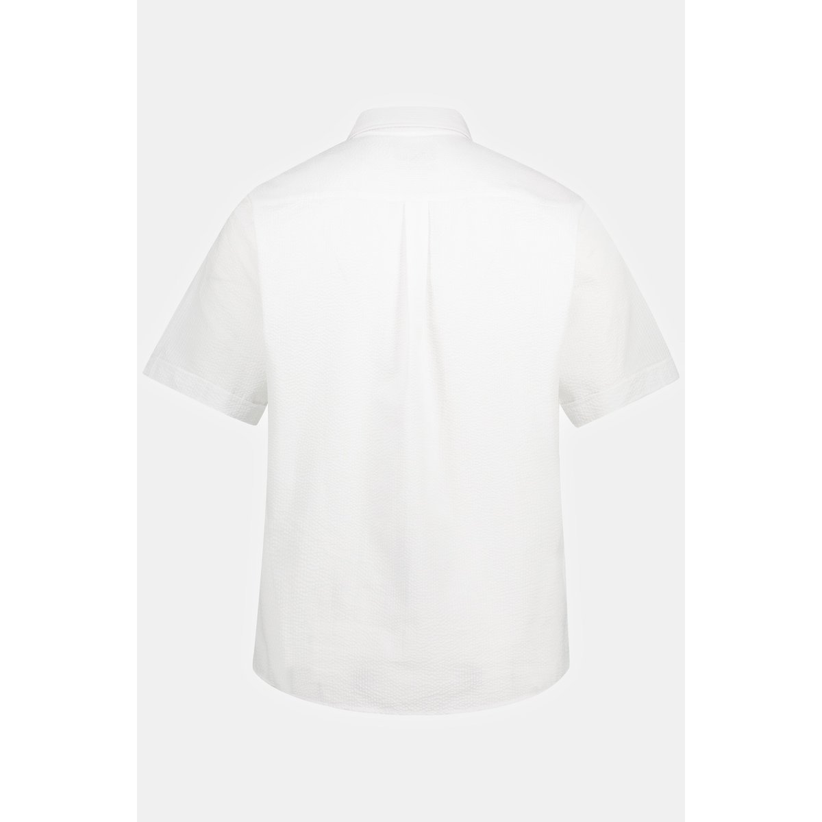 Chemise en seersucker à rayures. Manches blanc neige, JP1880