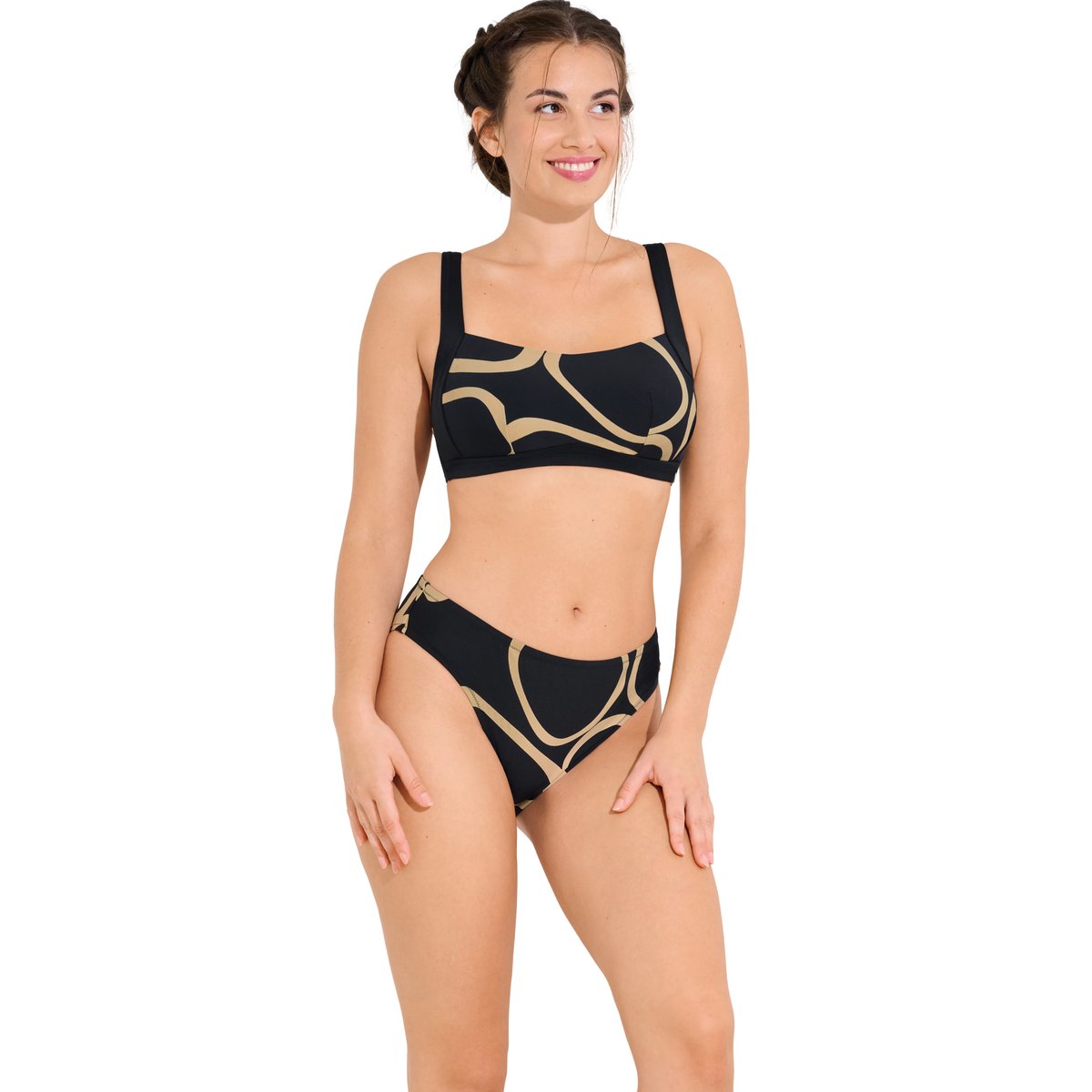 Haut maillot de bain sans armatures VALENCIA noir, LISCA