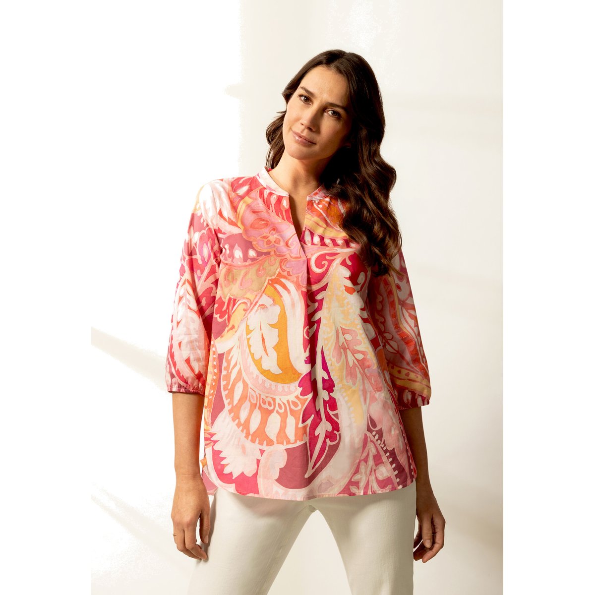 Pantalon casual à broderies blanc, BETTY BARCLAY