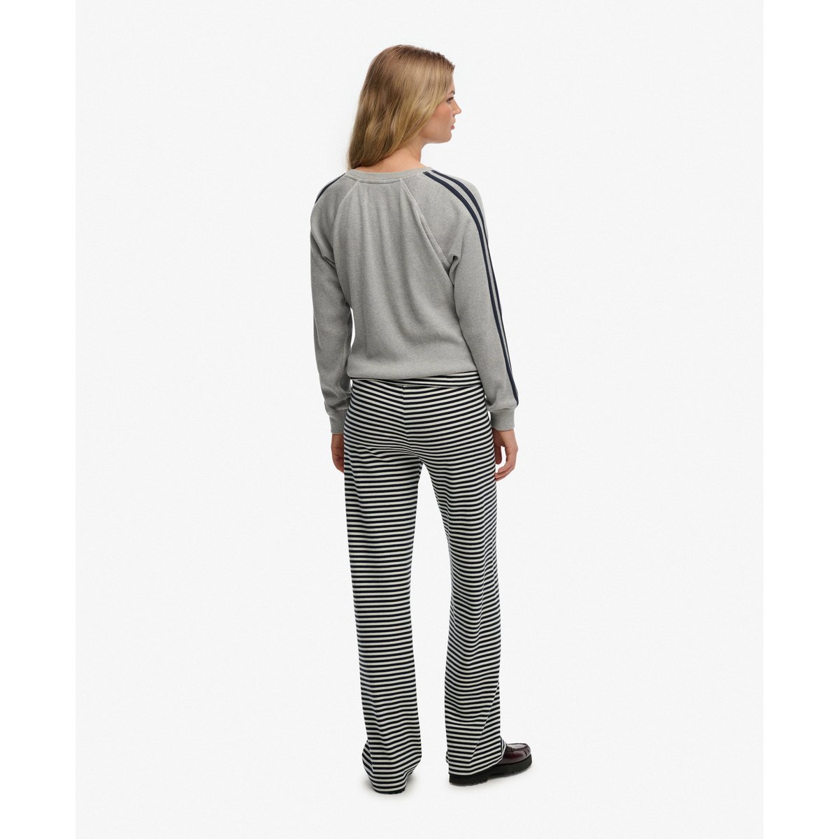 Joggers Athletic Essentials à Ceinture Repliable rayé bleu marine éclipse, SUPERDRY