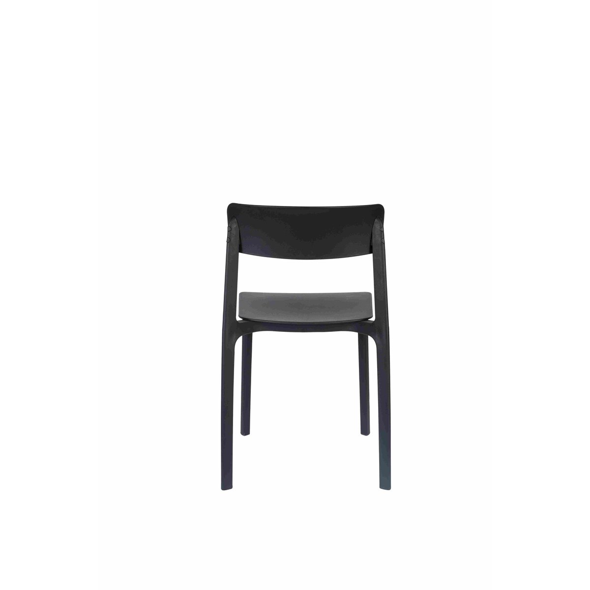 Chaise de salle à manger empilable (lot de 4), CLIVE noir, BOITE A DESIGN