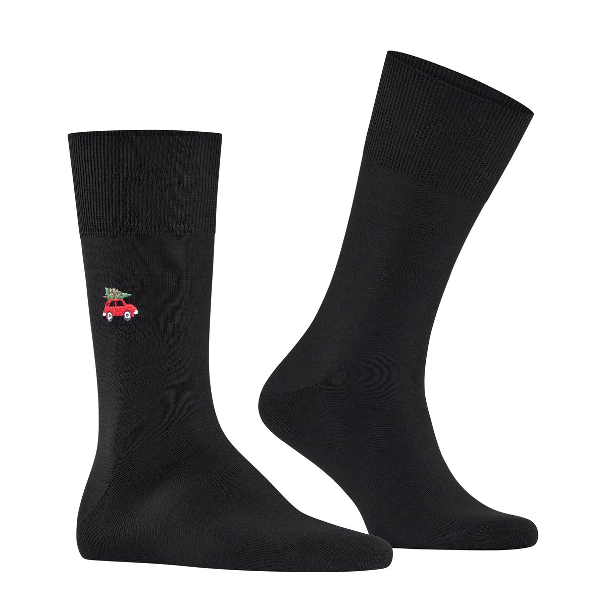 Chaussettes Airport X-Mas Car noir basique, FALKE