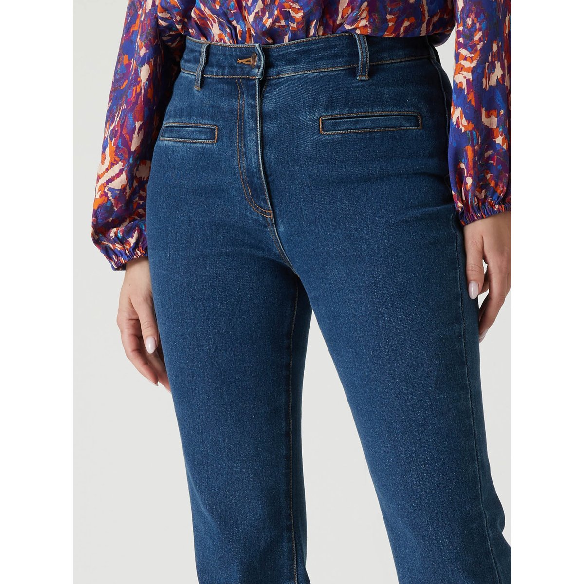 Jean bas évasé stature +1.60m denim stone, DAXON