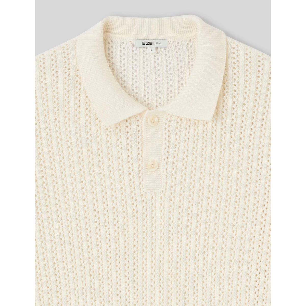 Pull maille ajourée naturel, BZB