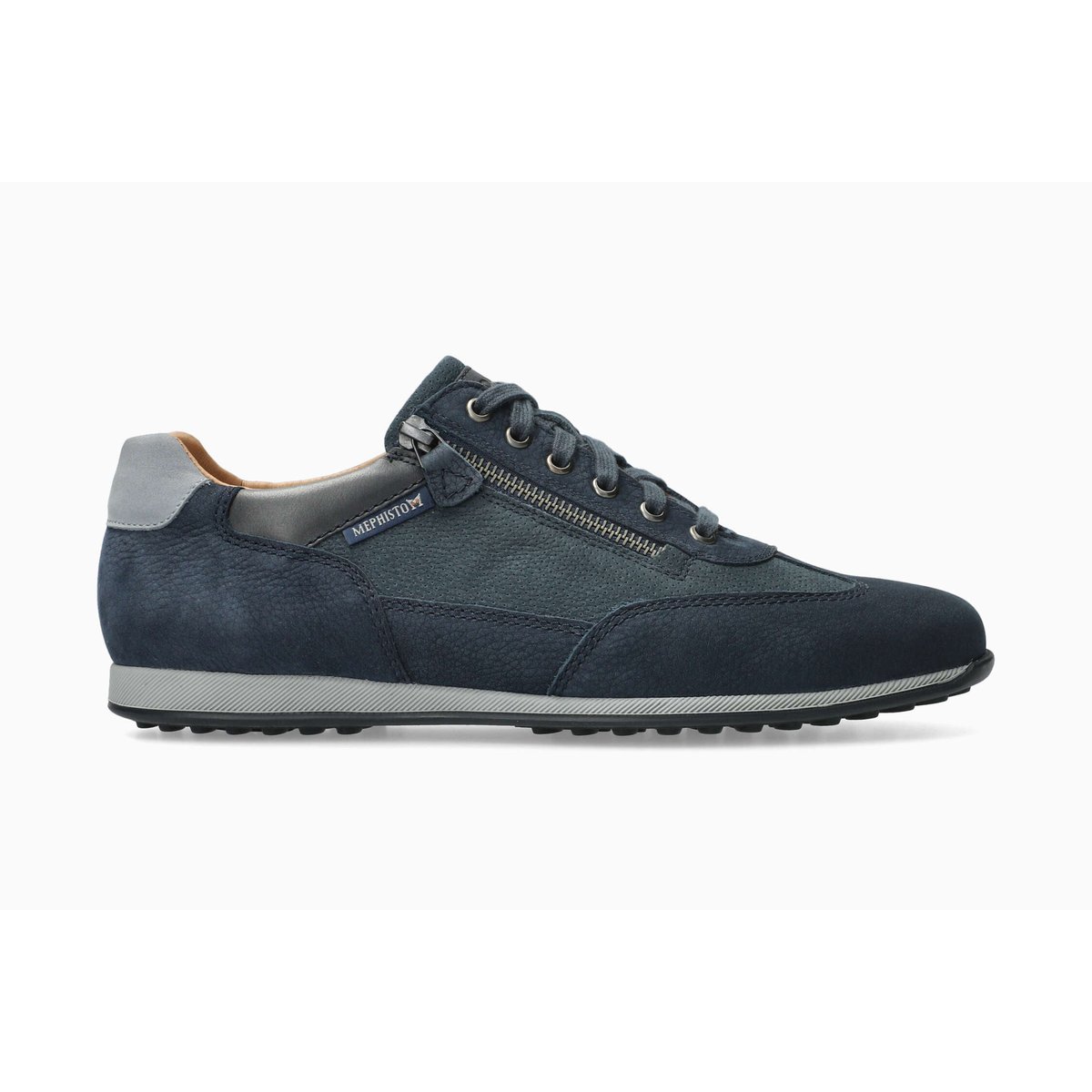 Baskets en cuir LEON jeans blue 514, MEPHISTO