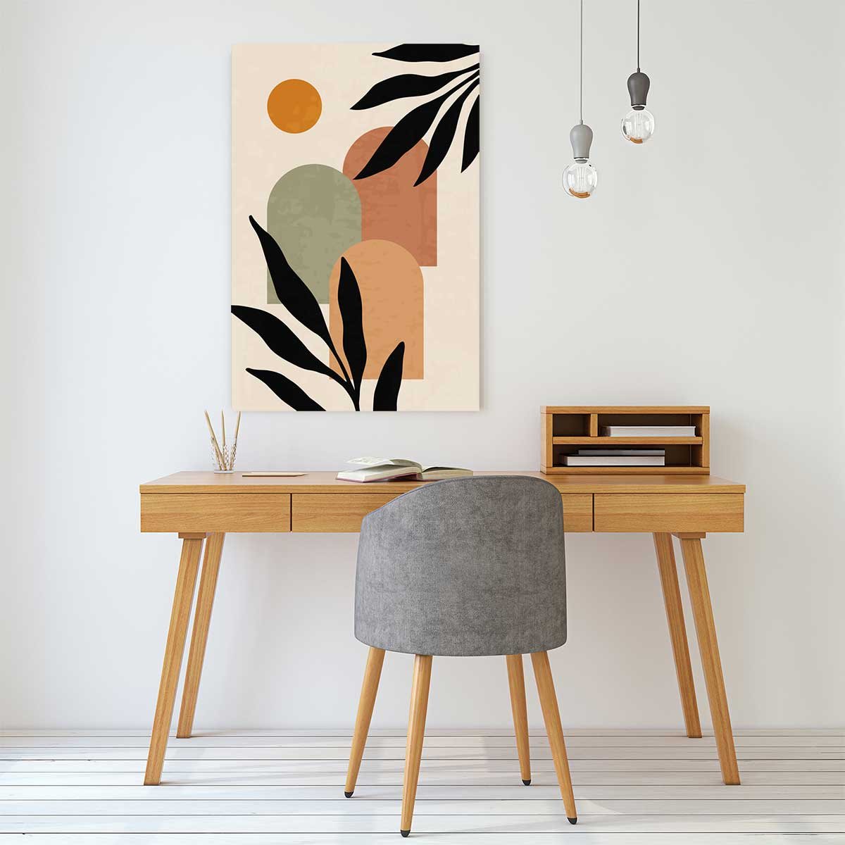Tableau contemporain fleurs sidi toile imprimée, HEXOA