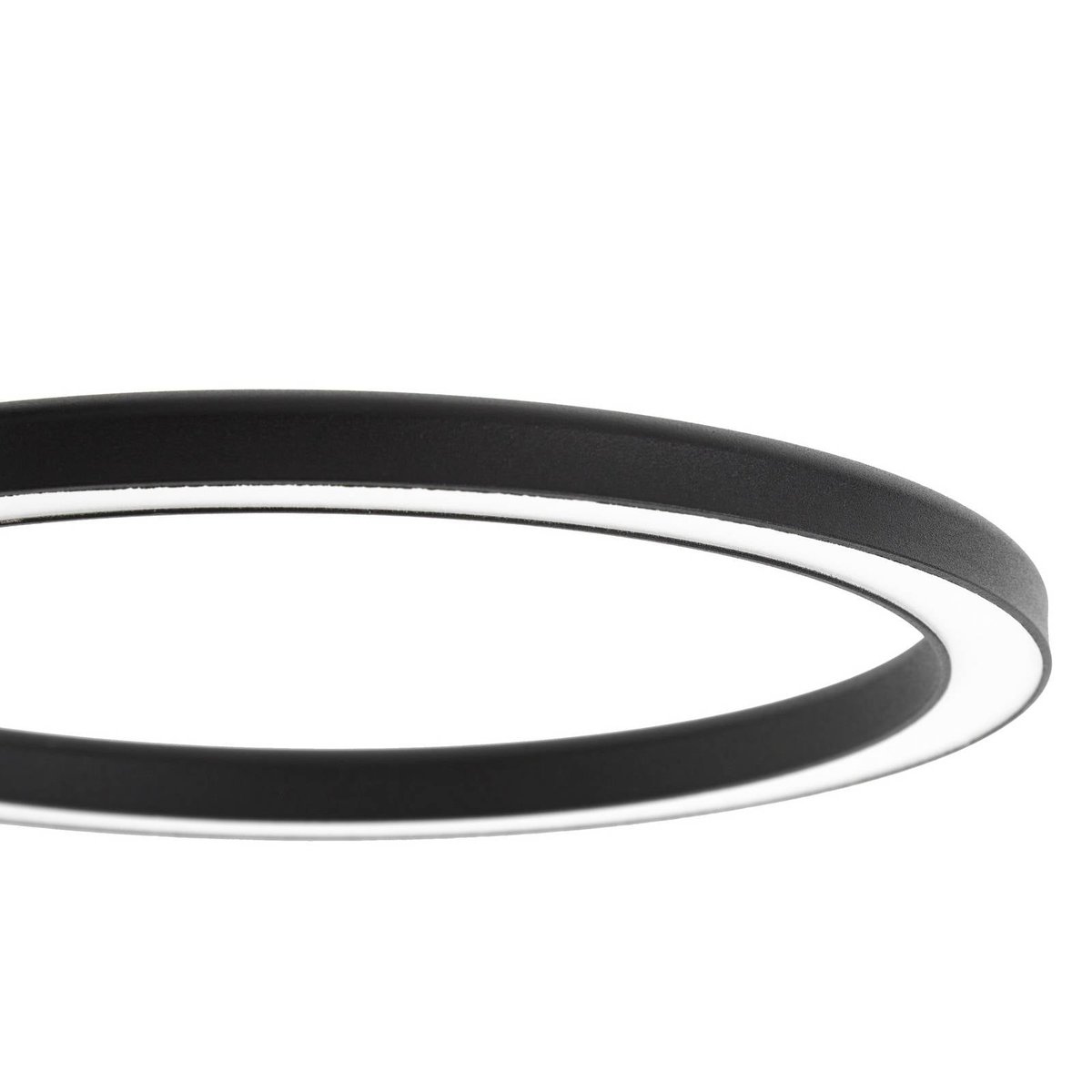 Plafonnier en métal designLED, Sylvara noir, LUCANDE