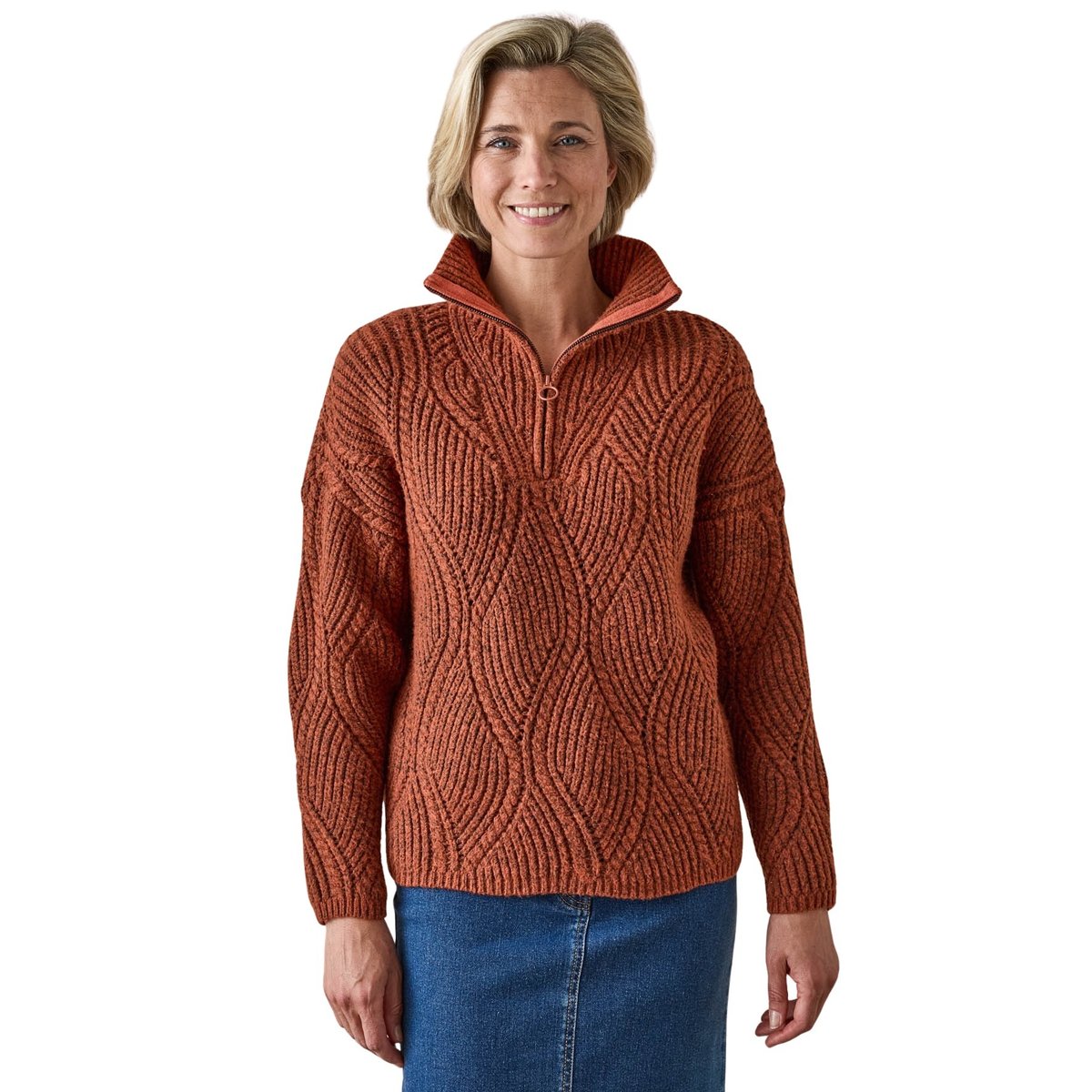 Pull camionneur fantaisie et bonnet potiron, DAXON