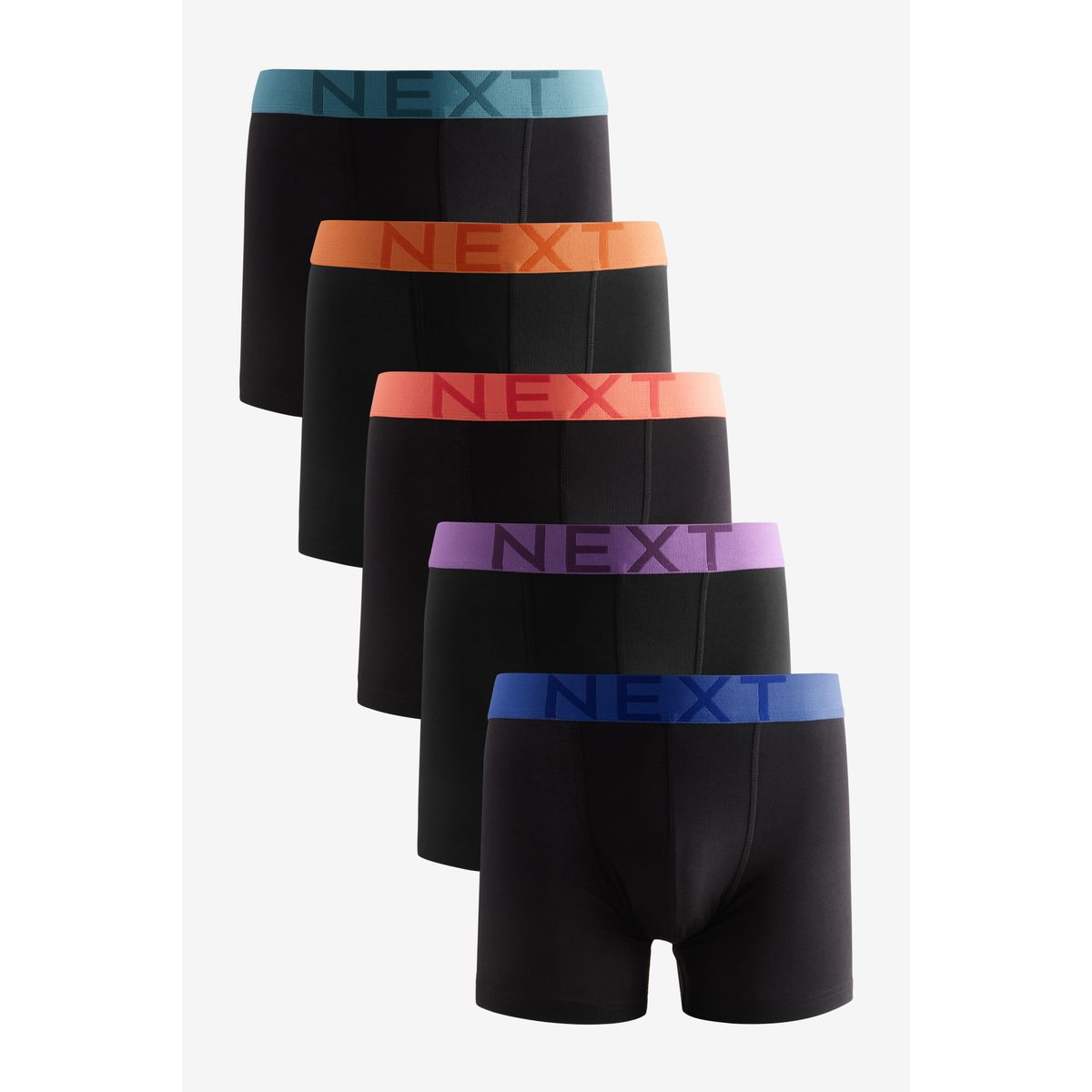 Boxer, lot de 5 ceinture noire de couleur vive, NEXT