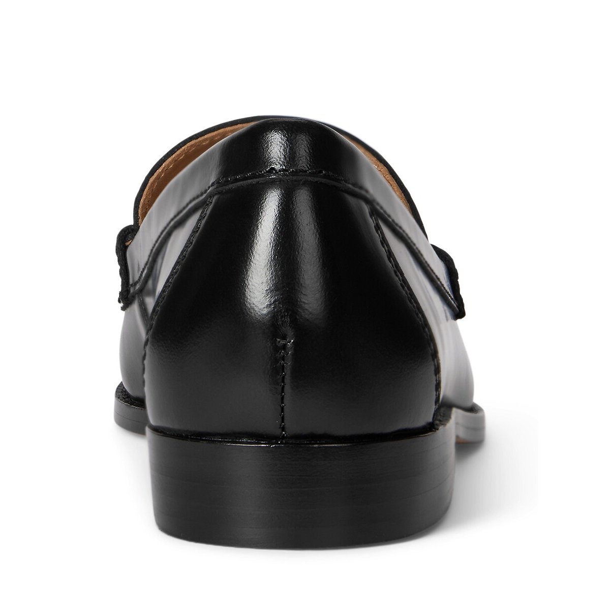 Mocassins en cuir glacé Wynnie noir, LAUREN RALPH LAUREN
