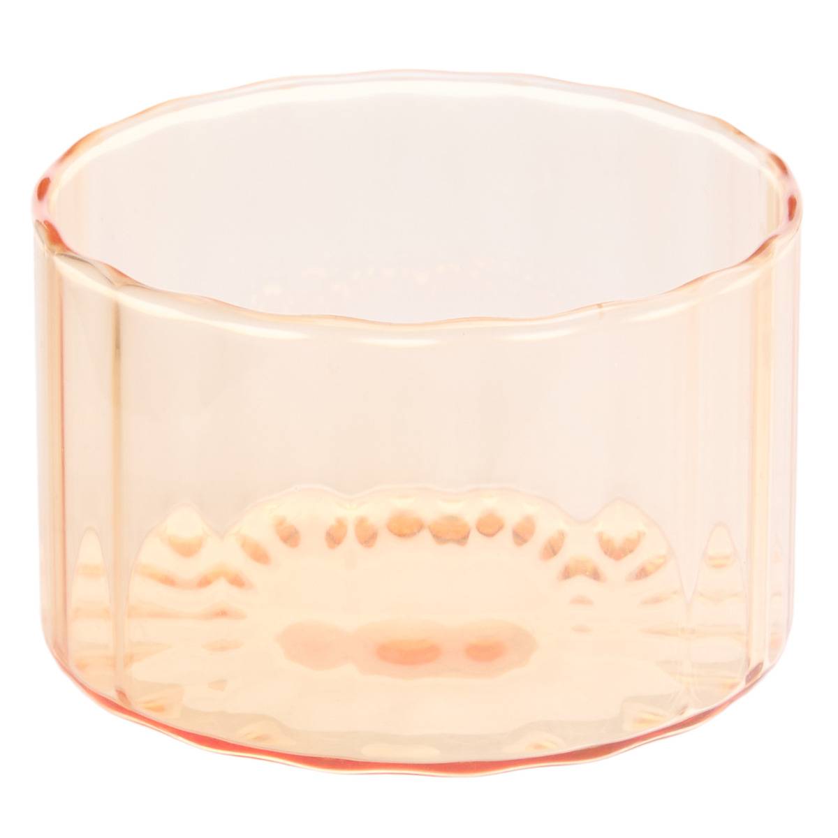 Service apéritif 4 pièces en verre borosilicate HOMY rose, ATMOSPHERA
