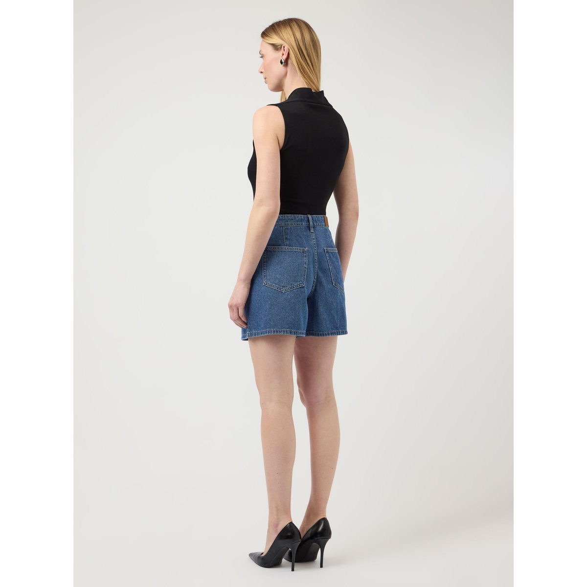 Shorts En Jean medium blue denim, YAS