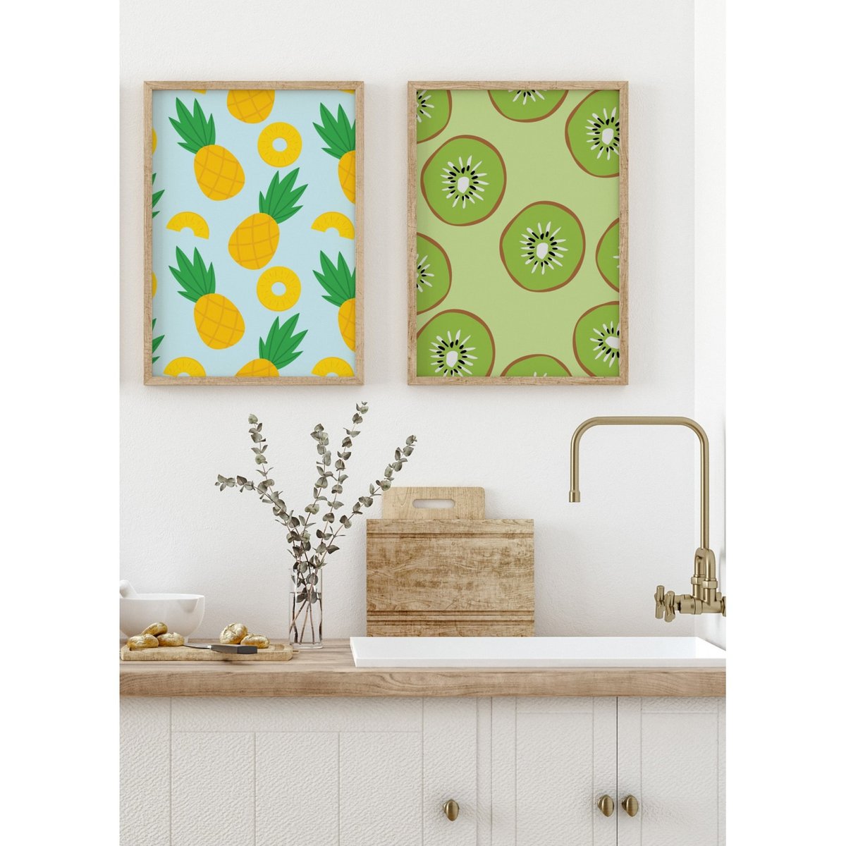 Affiche Ananas blanc, L'AFFICHERIE
