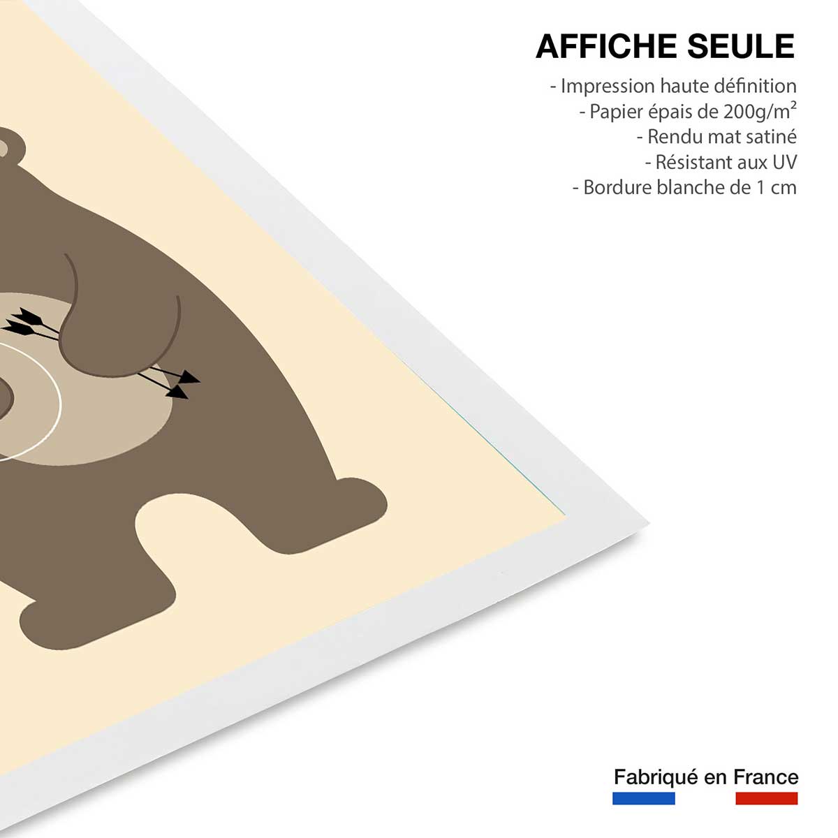 Affiche playing indians affiche seule, HEXOA