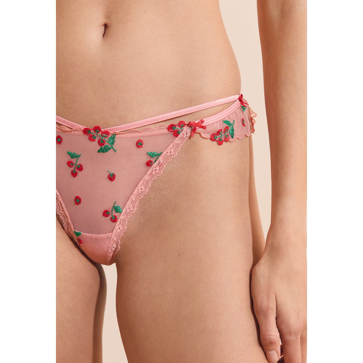 String avec broderie tomates TOMATO LOVE multicolore, ETAM