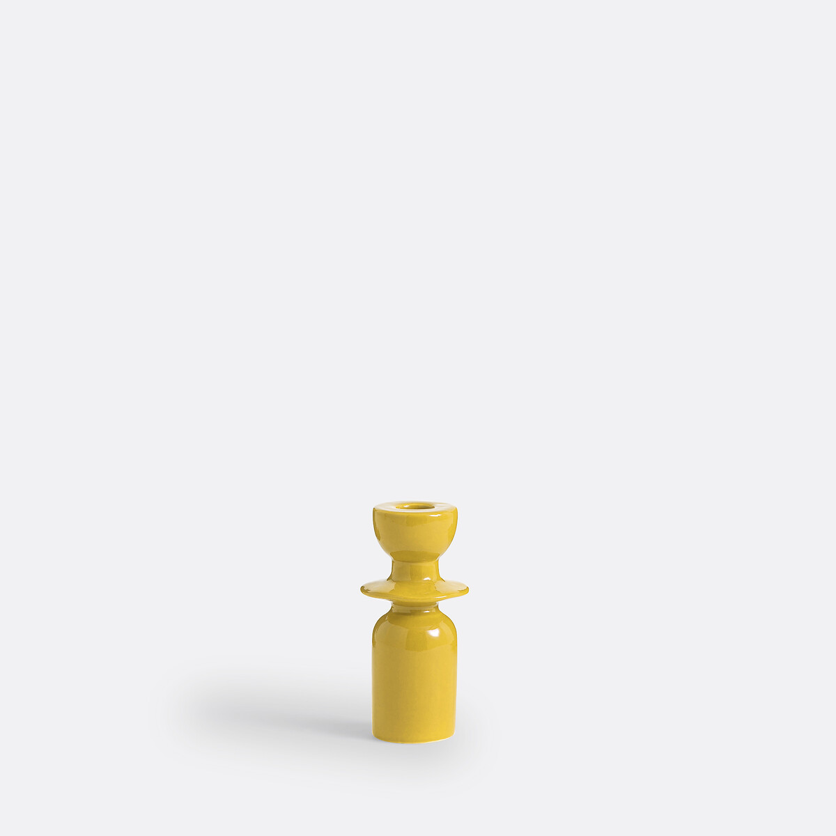 Bougeoir en céramique H13,7 cm, Greta anis, LA REDOUTE INTERIEURS