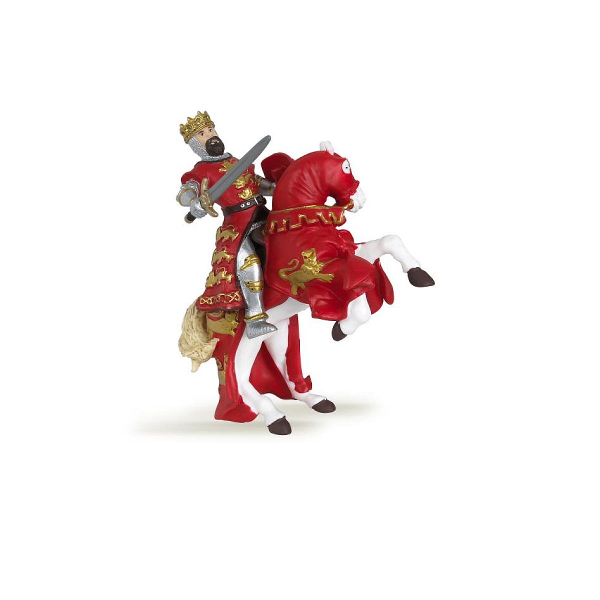 Figurine Roi Richard rouge rouge, PAPO