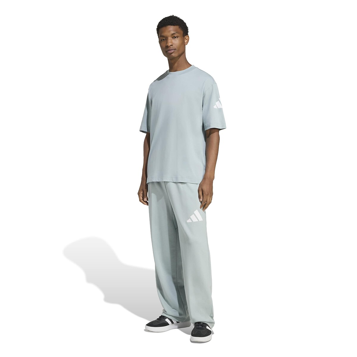 T-shirt met korte mouwen Essentiel Loose Fit salie, ADIDAS SPORTSWEAR