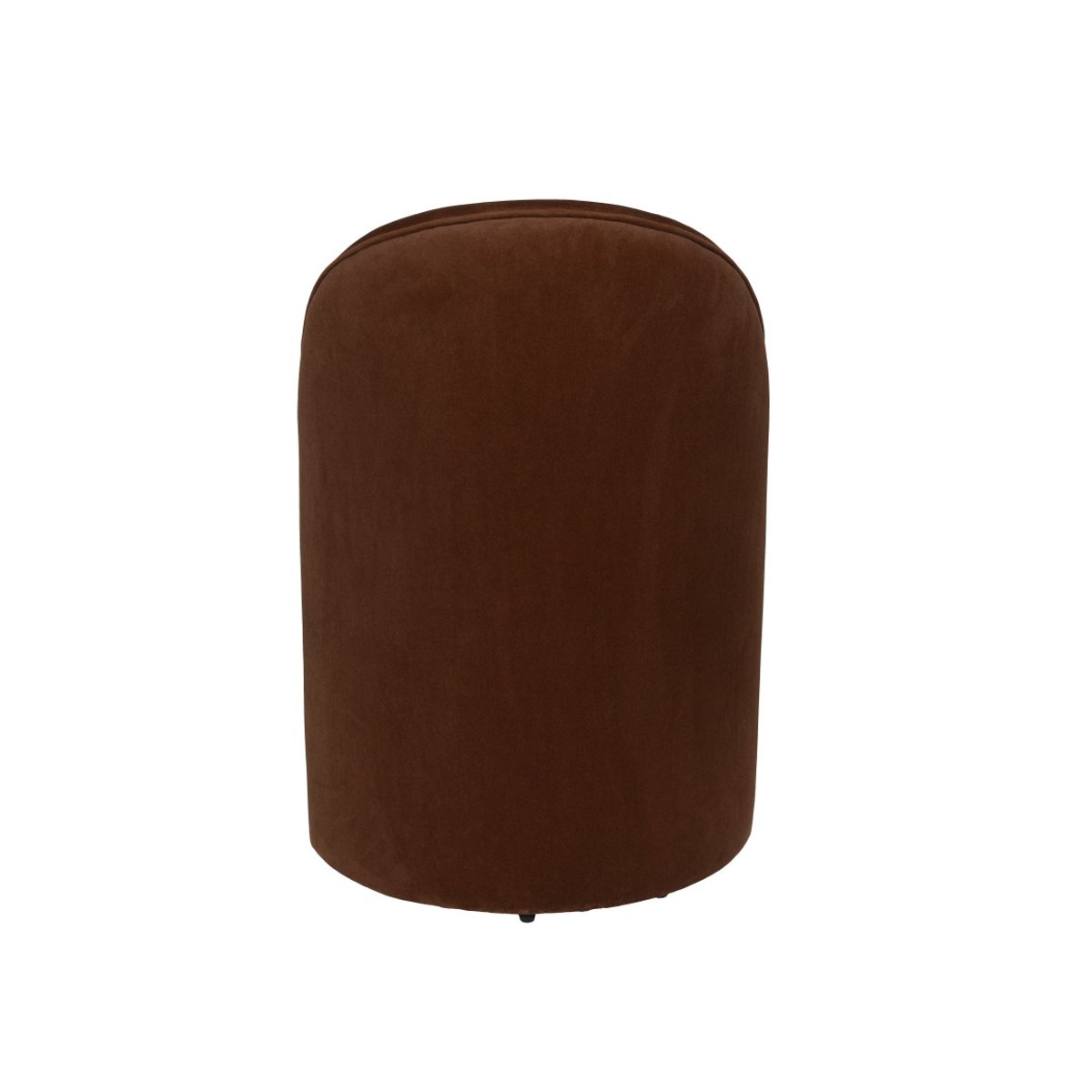 Fauteuil design en polyester, seventies, PLUSH marron, ZUIVER